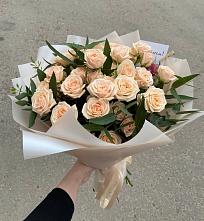 Букет Кремовые розы Латте в Черкизово