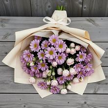 Букет цветов из:  Розы и Хризантемы в Черкизово