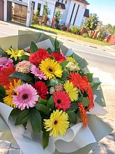 Букет цветов из:  Герберы #REPLACE_PRED# Черкизово