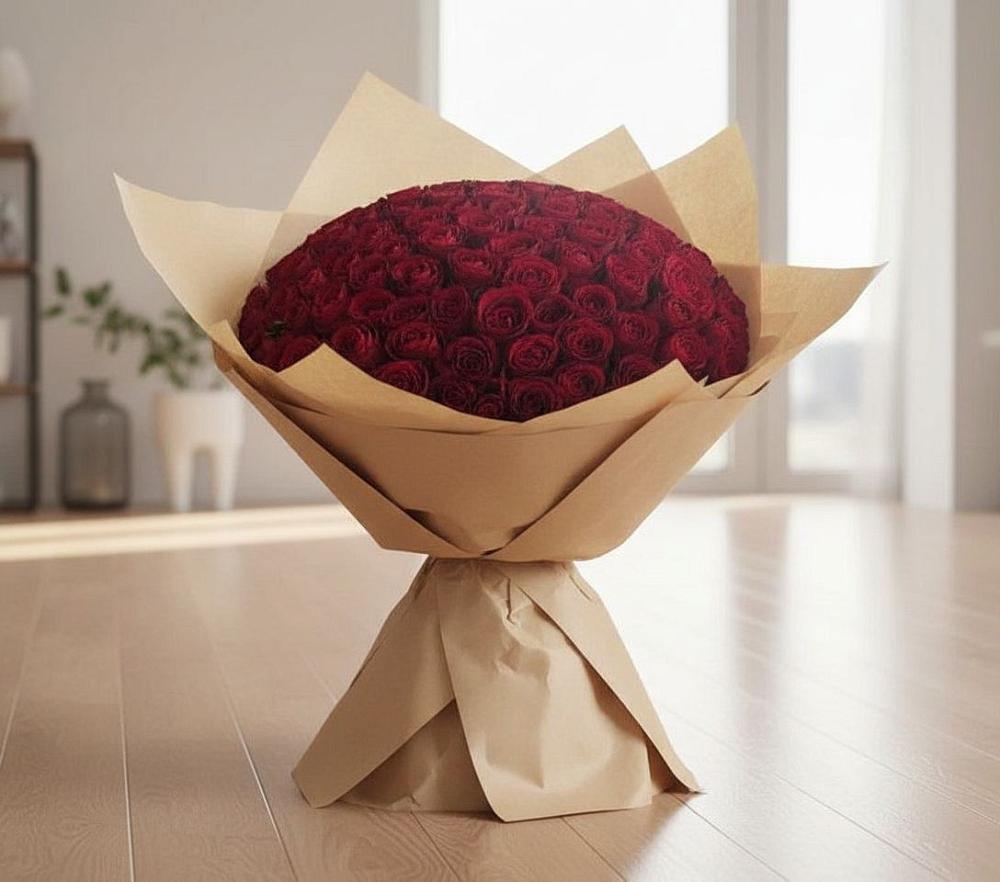 Букет 101 Красная роза в Черкизово