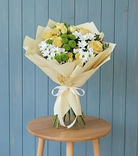 Букет цветов из:  Хризантемы и Розы #REPLACE_PRED# Черкизово