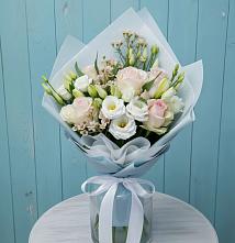 Букет цветов из:  Розы и Лизиантусы #REPLACE_PRED# Черкизово