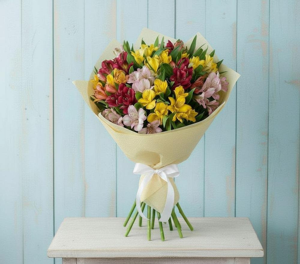 Букет цветов из: Альстромерии в Черкизово